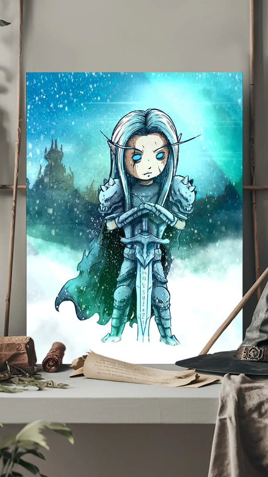 Tableau Chibi chevalier de la mort Gavariel Art